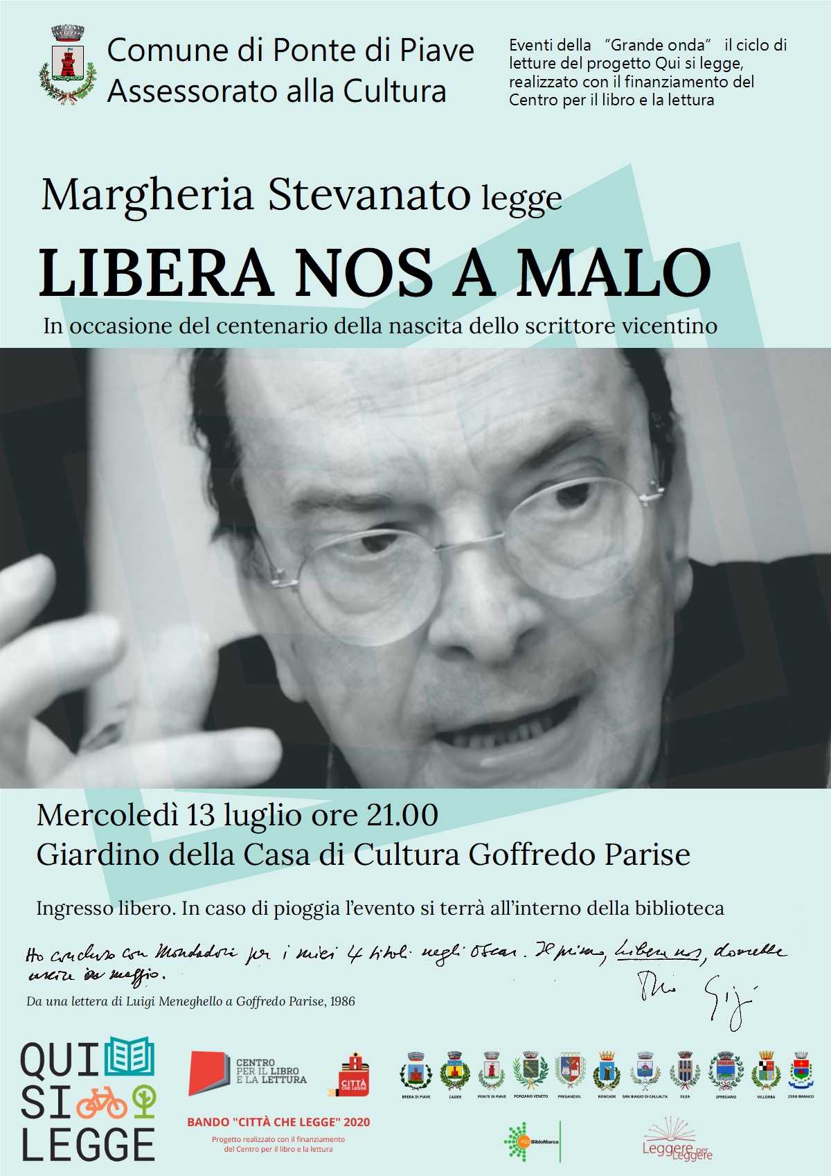 locandina lettura meneghello