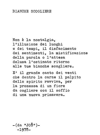 poesia bianche scogliere