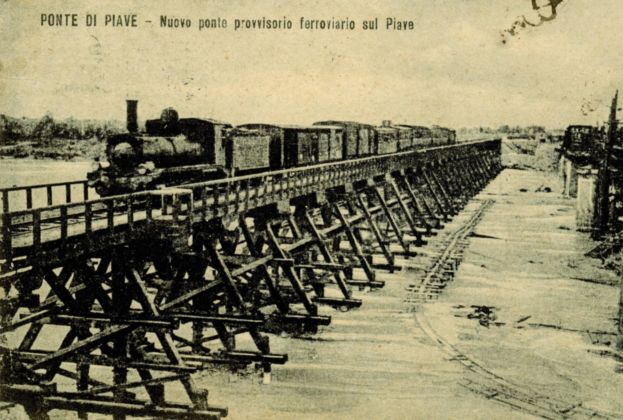 cartolina storica di ponte di piave