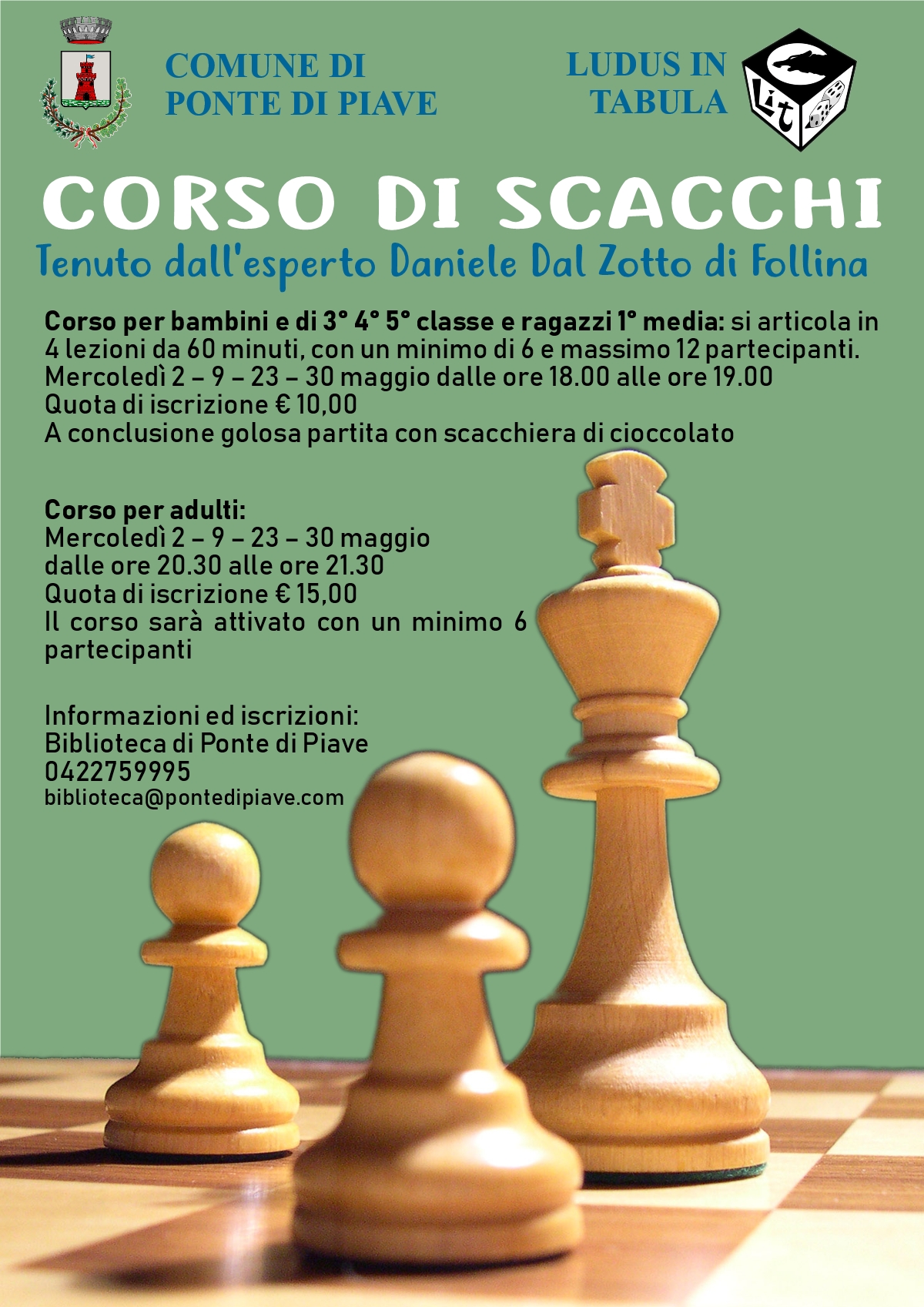 locandina corso scacchi