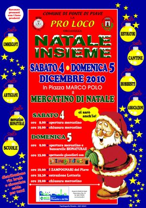 manifesto del mercatino di Natale